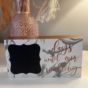 Chalkboard Wedding Countdown